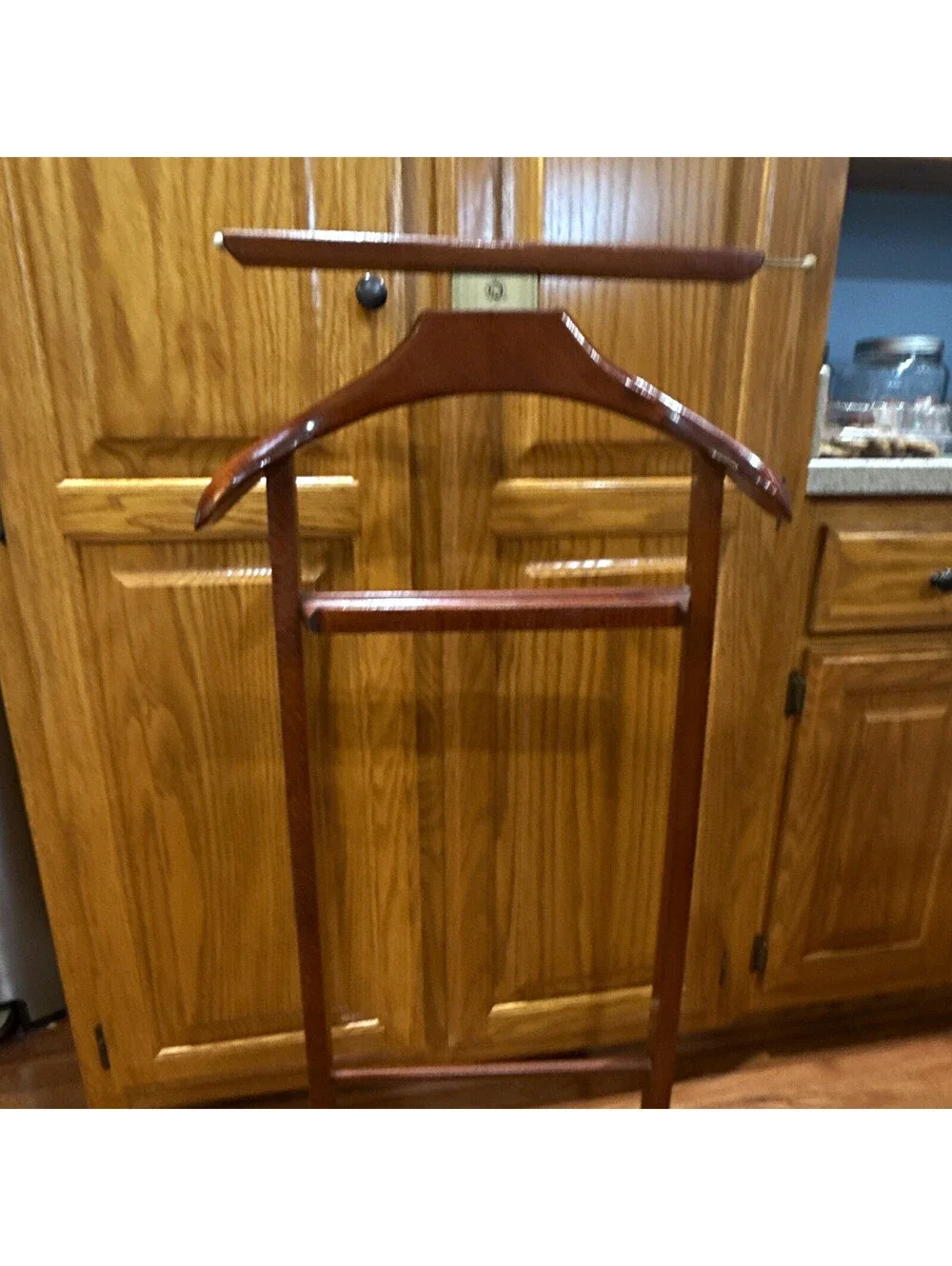 Vintage 1950s Fratelli Reguitti Italian wooden valet stand